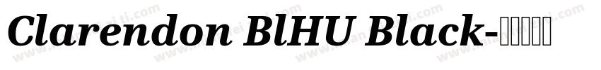 Clarendon BlHU Black字体转换